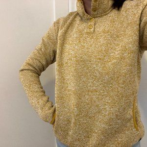 Eddie Bauer Collar button Fleece Pullover size S